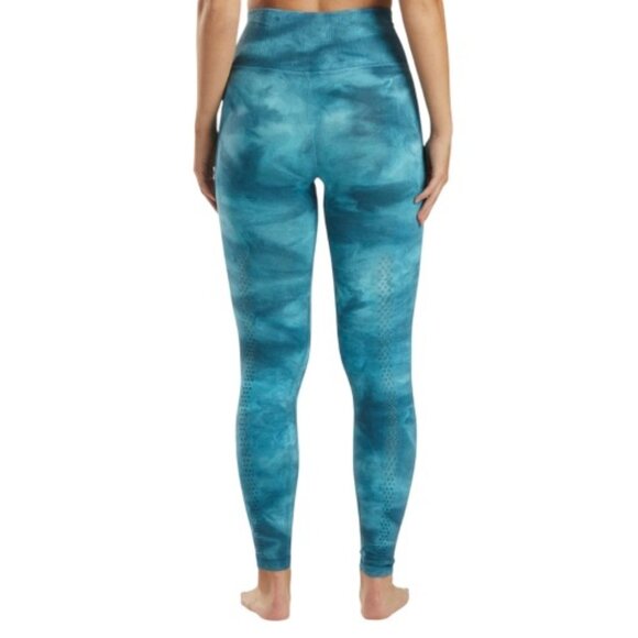 Free People Womens Good Karma Tie Dye Yoga Leggings Blue Peacock Size XS/S - Picture 4 of 8